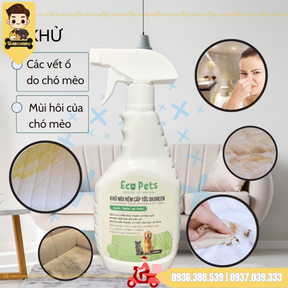 Xịt khử mùi, khử khuẩn trên vải cấp tốc DKGreen