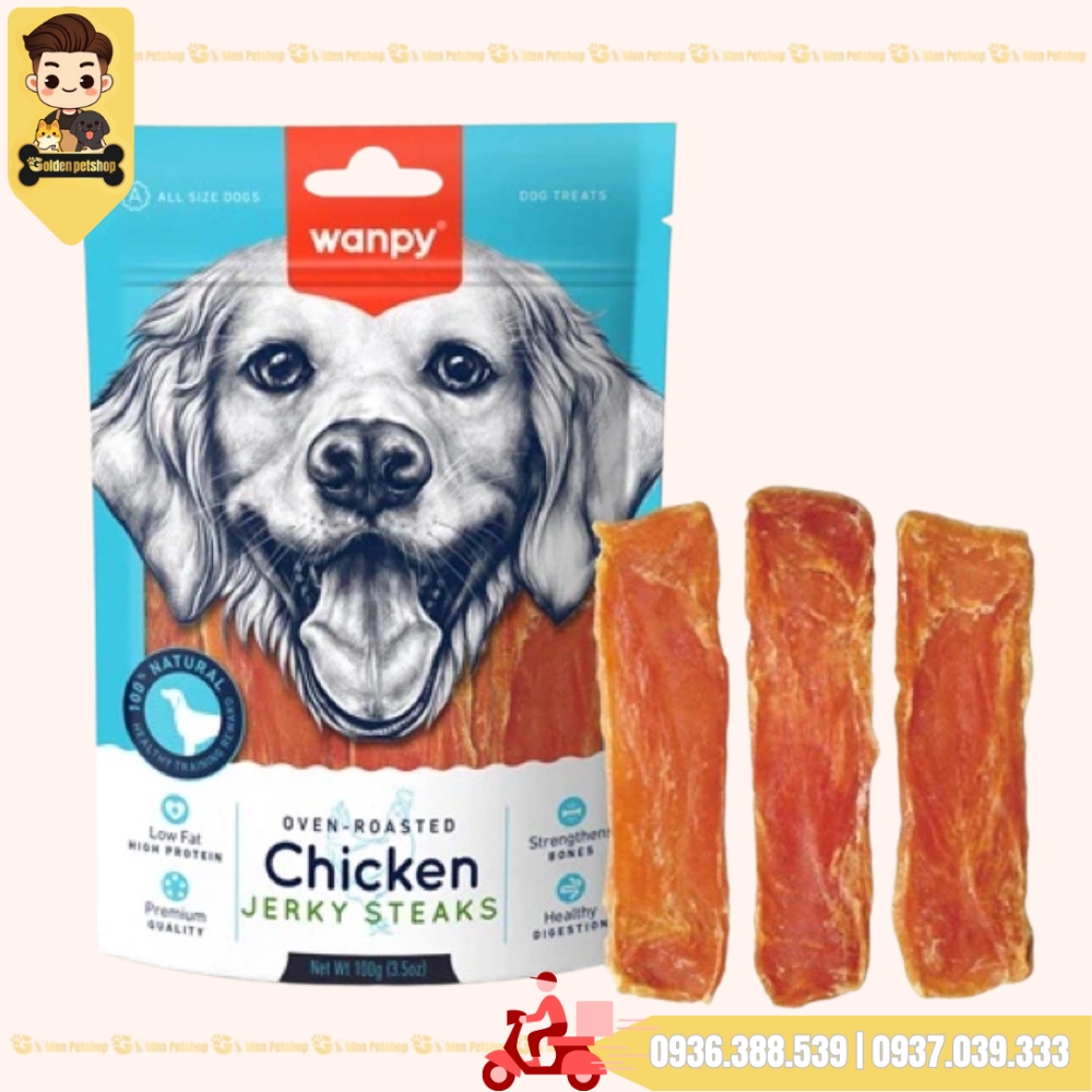 Bánh thưởng cho chó Snack Wanpy - gói 100g