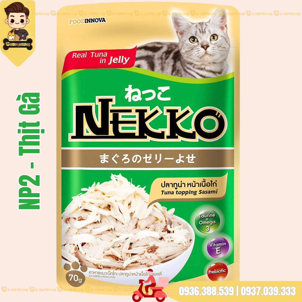 Pate cho mèo Nekko Jelly (dạng thạch) - gói 70g