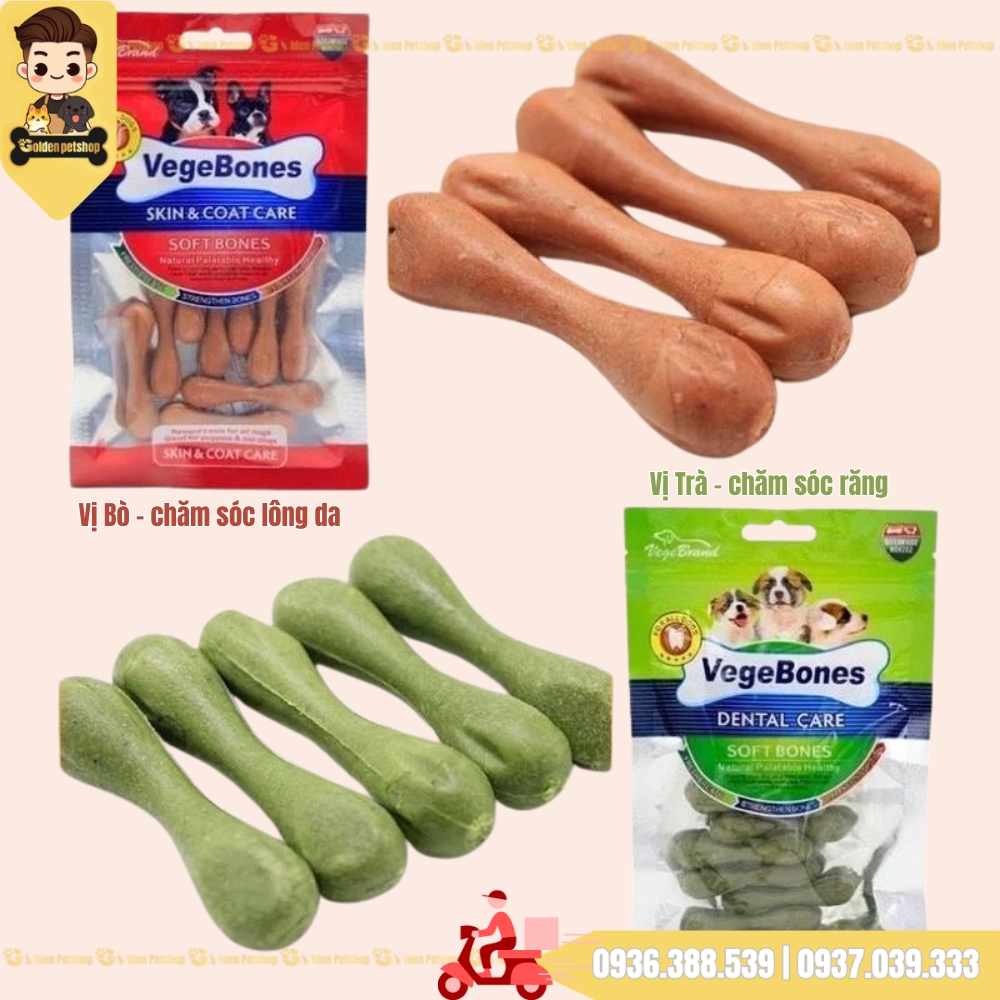 Xương sữa gặm cho chó Vegebones -  gói 60g