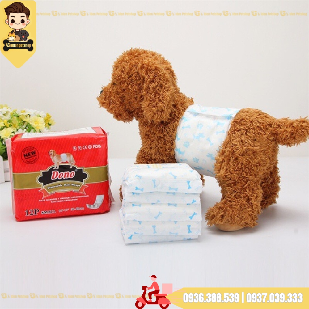 Tả, Bỉm cho chó Đực Dono - Nhiều kích cở