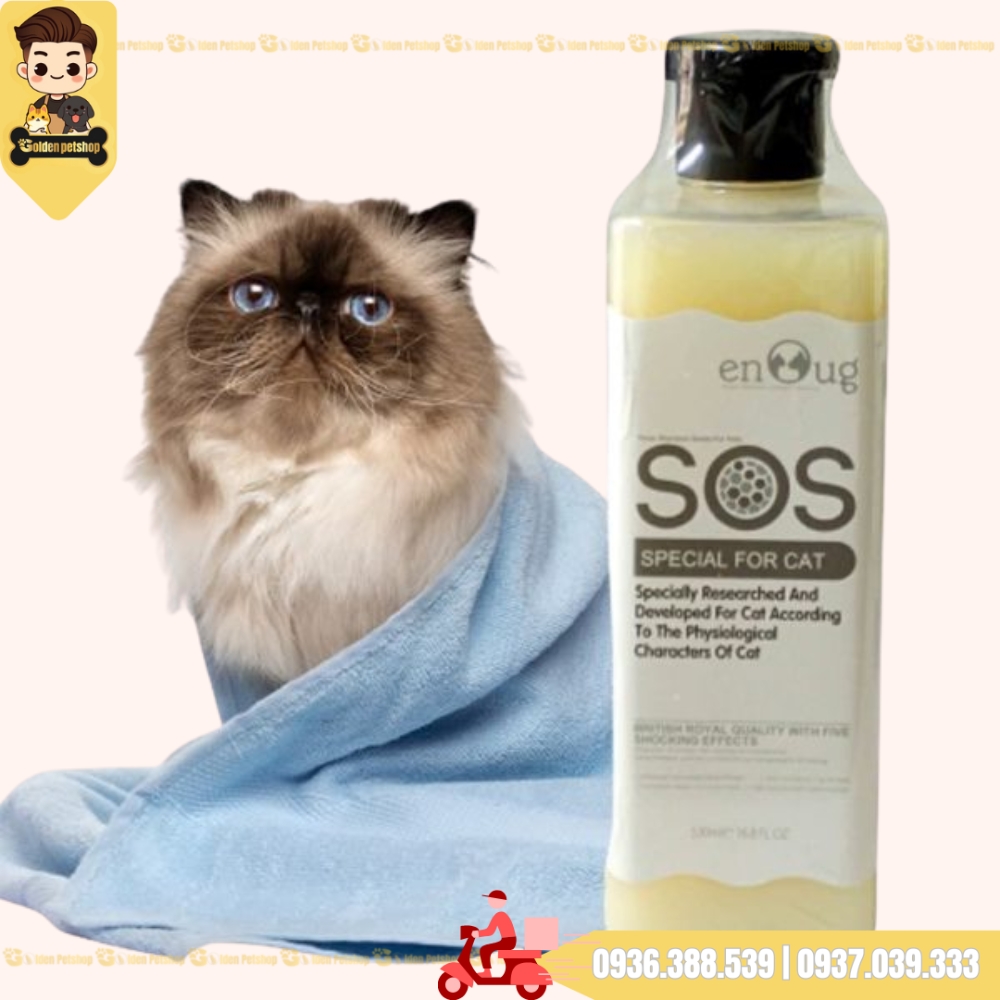 Sữa tắm cho chó mèo SOS - Nhiều loại - Chai 550ml