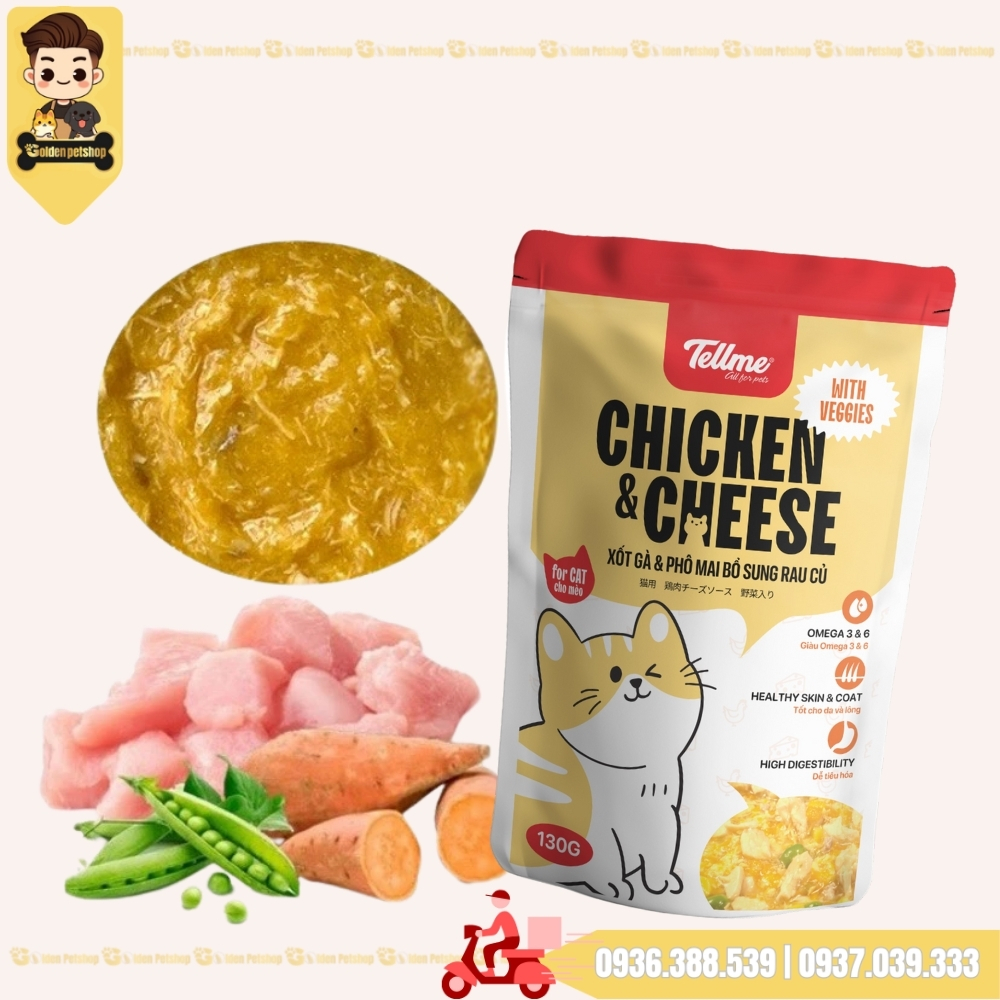 Pate cho mèo Tellme - gói 130g