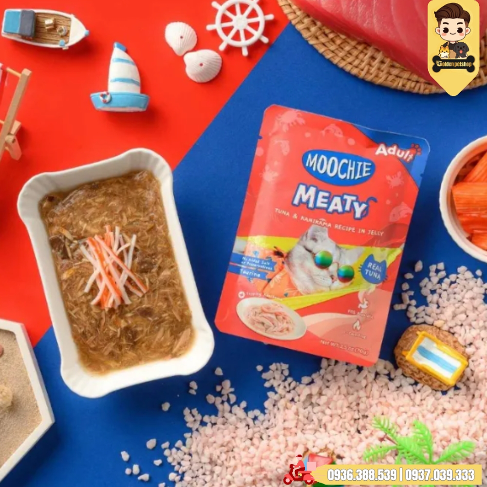 Pate cho mèo Moochie - gói 70g