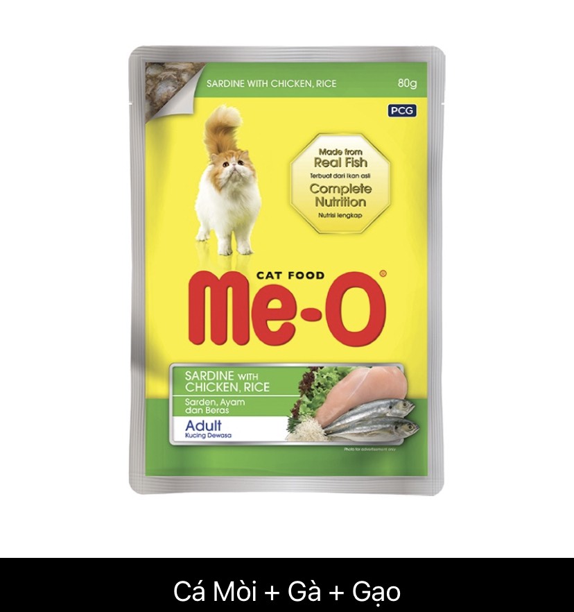 Pate cho mèo Me-o Wet - gói 80g