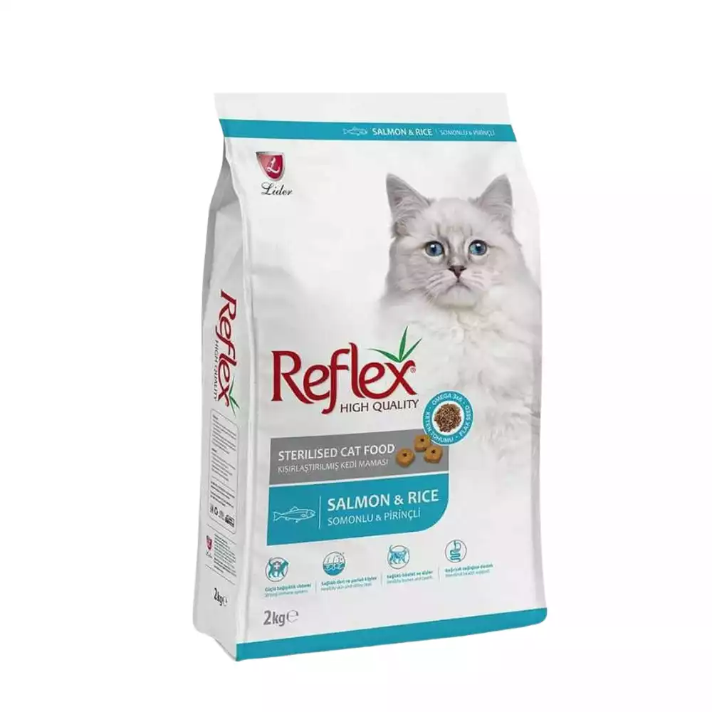 Thức ăn cho mèo Reflex Adult Sterilised- Vị Cá hồi cho Mèo Triệt sản
