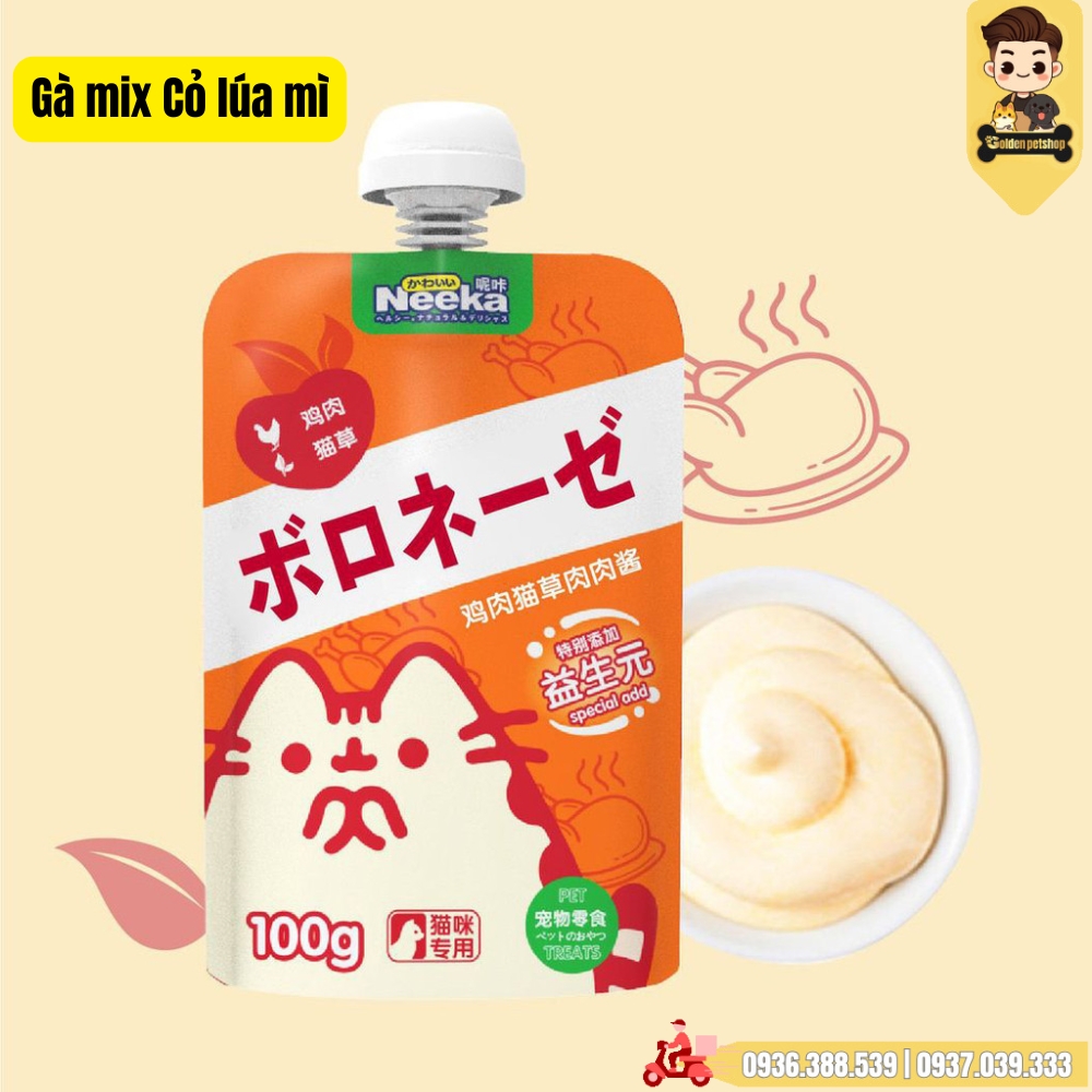 Súp thưởng nắp vặn cho chó mèo Neeka - gói 100g