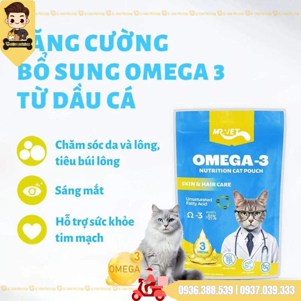 Pate cho mèo Mr Vet - gói 70g