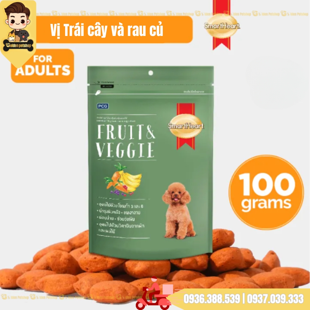 Bánh quy thưởng cho chó Smartheart - gói 100g