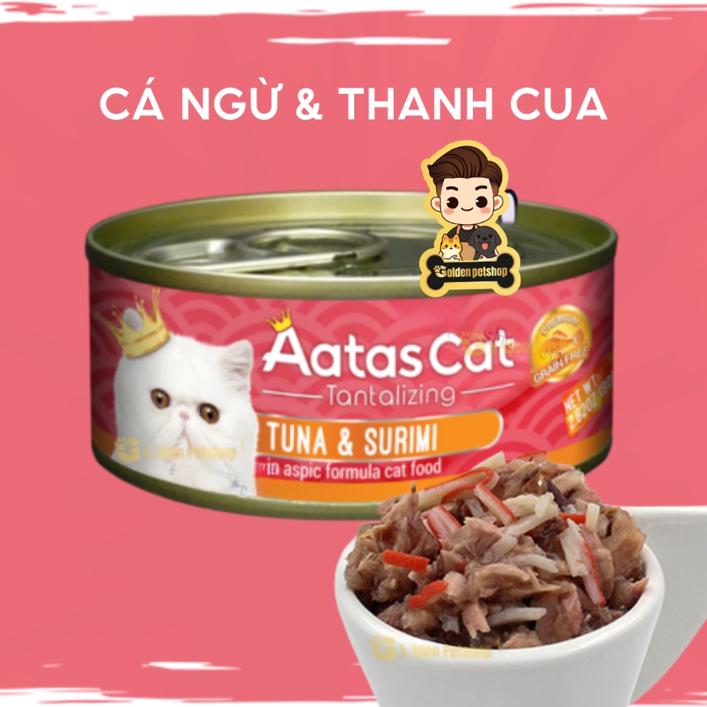 Pate cho mèo Aatas dành cho mọi lứa tuổi - lon 80g