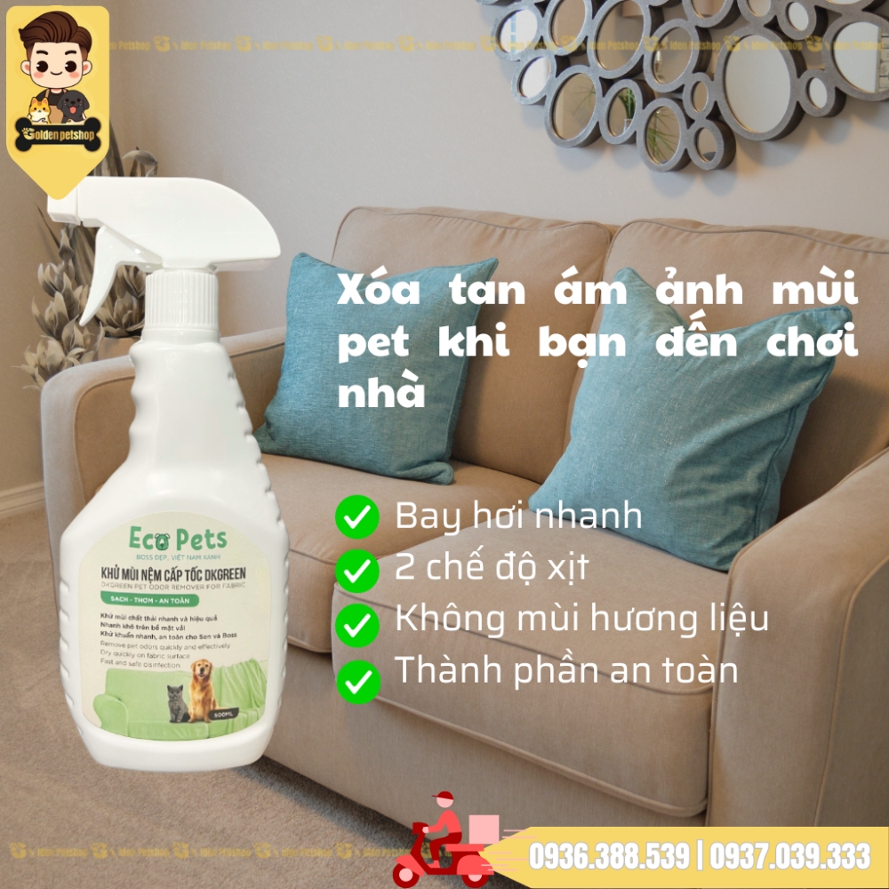 Xịt khử mùi, khử khuẩn trên vải cấp tốc DKGreen