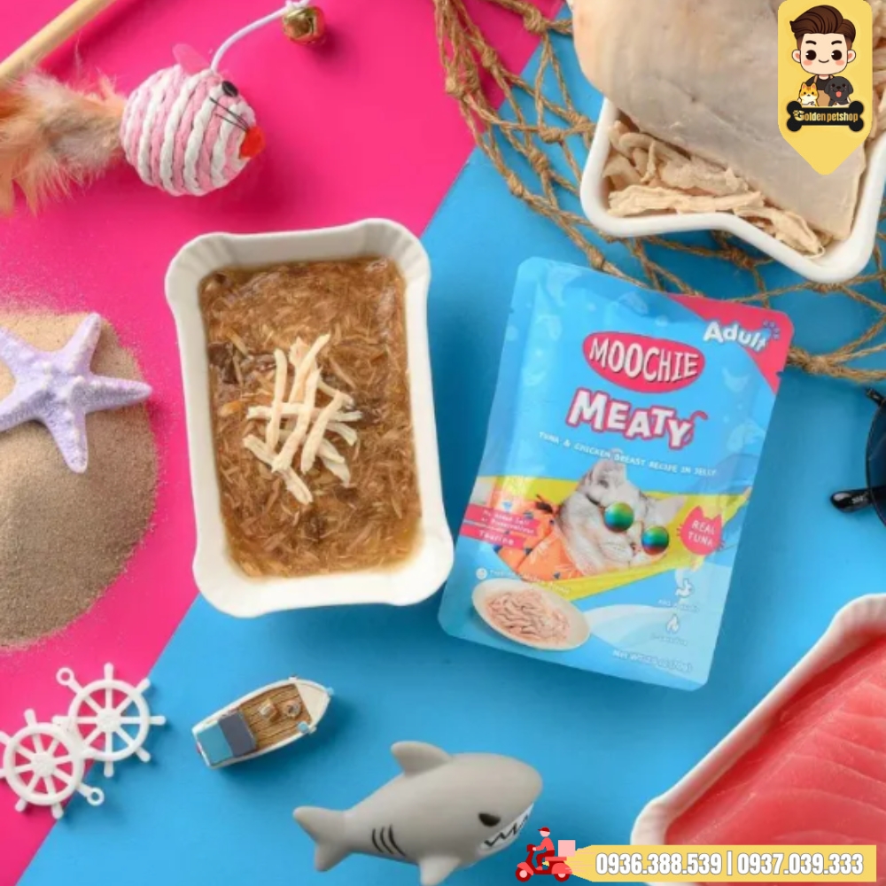 Pate cho mèo Moochie - gói 70g