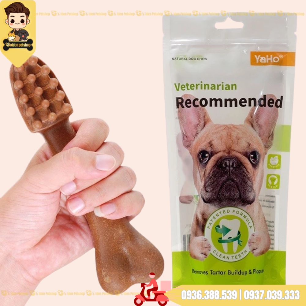 Xương sữa siêu to Yaho bàn chải gặm sạch răng - gói 1 cây 162g