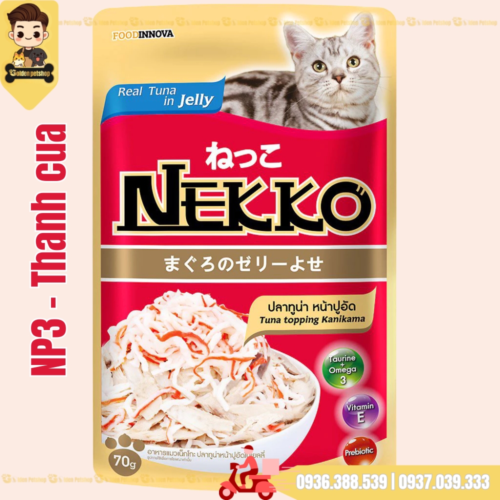 Pate cho mèo Nekko Jelly (dạng thạch) - gói 70g