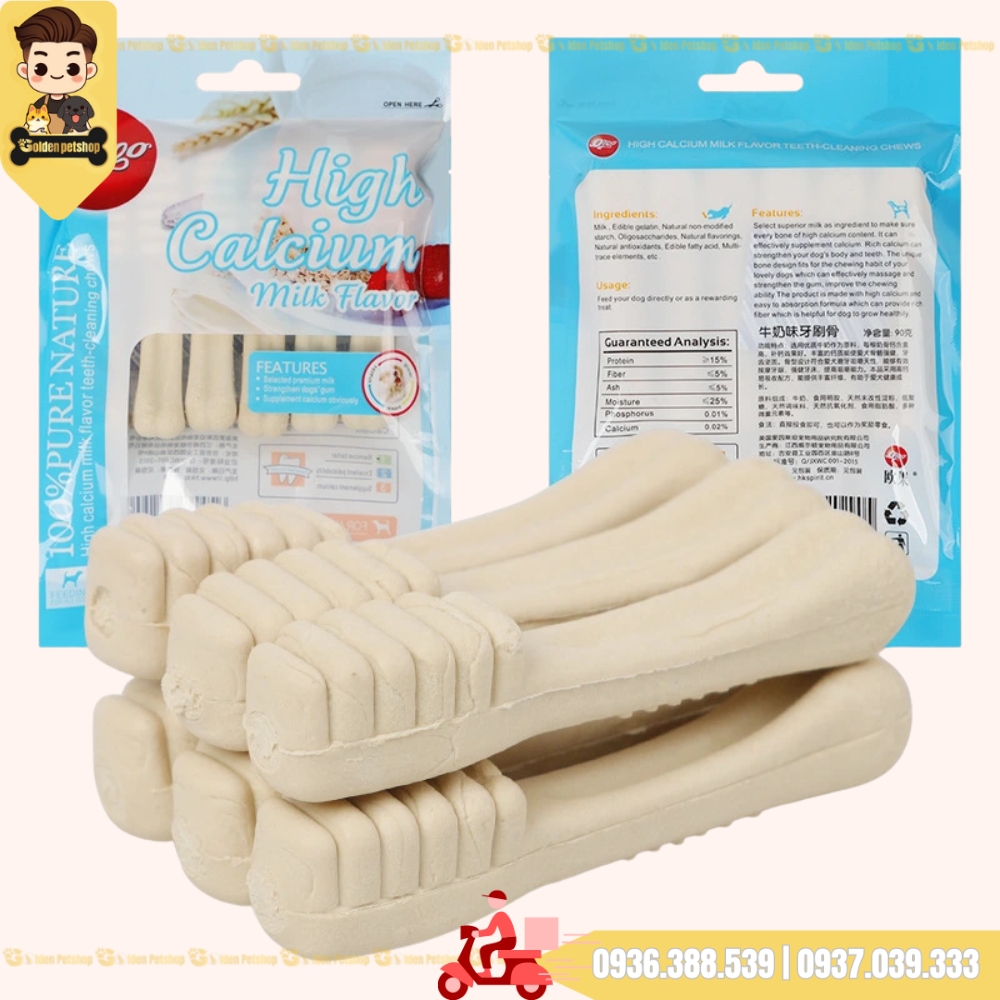 Xương sữa gặm cho chó Orgo - gói 90g