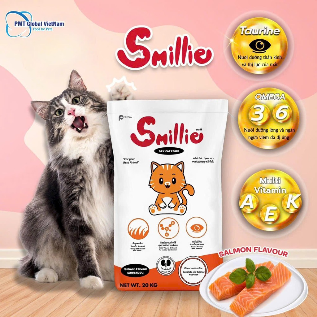Thức ăn hạt cho mèo Smillie