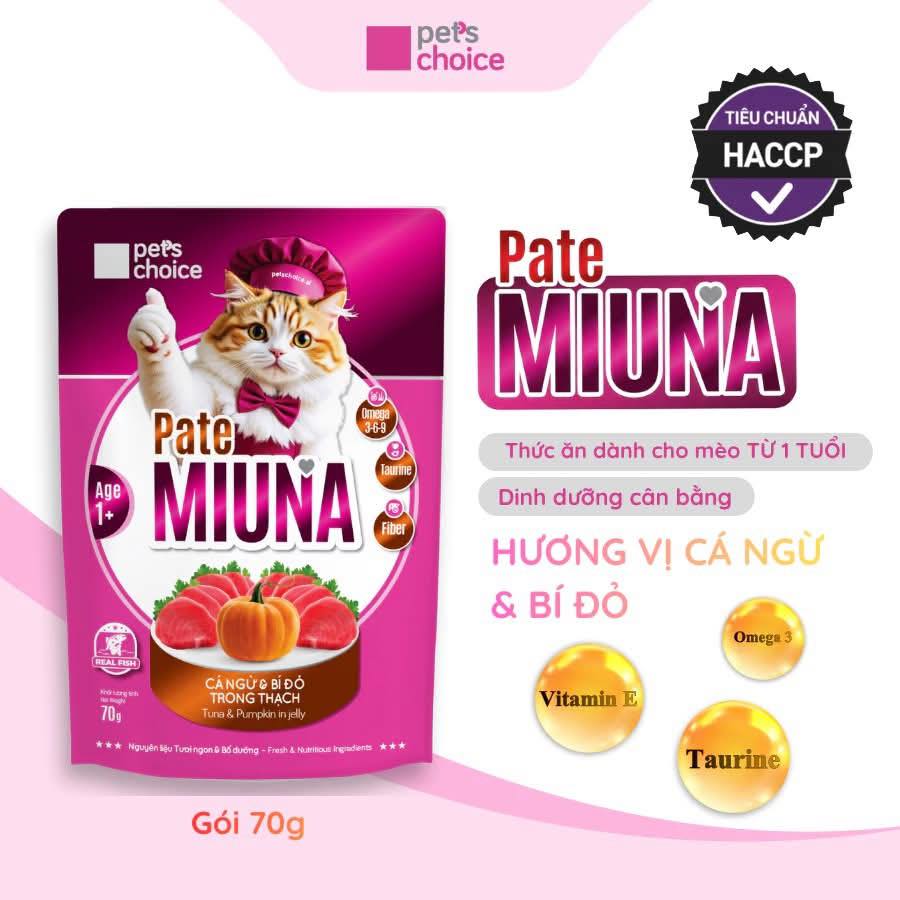 Pate mèo Miuna 70g