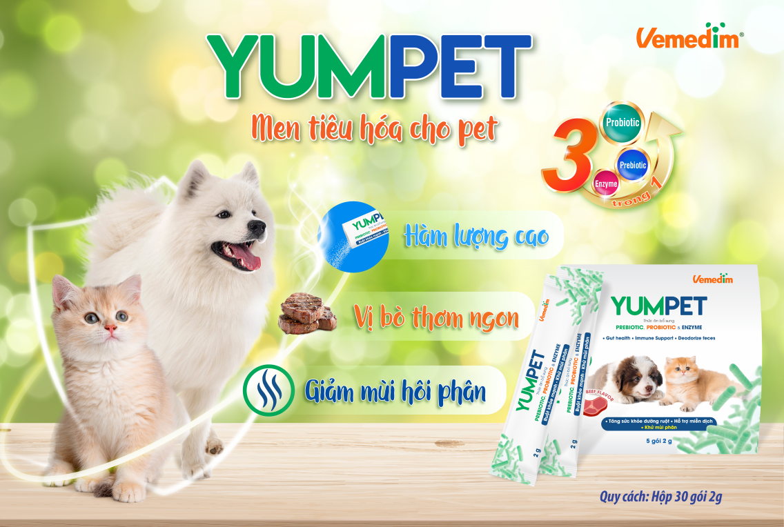 Yumpet - Hỗ trợ tiêu hóa, tăng đề kháng cho chó mèo