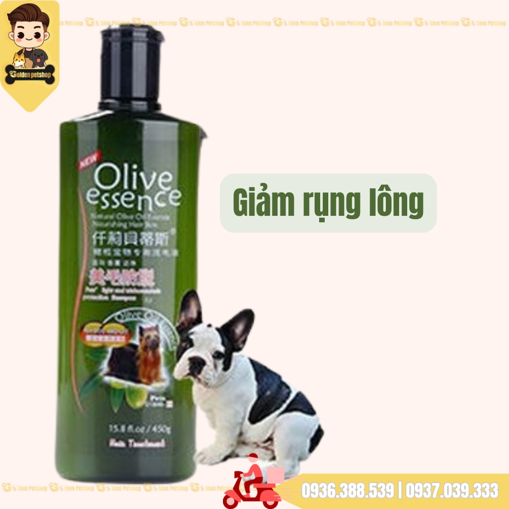 Sữa tắm cho chó mèo Olive Essence - Nhiều loại - Chai 450ml