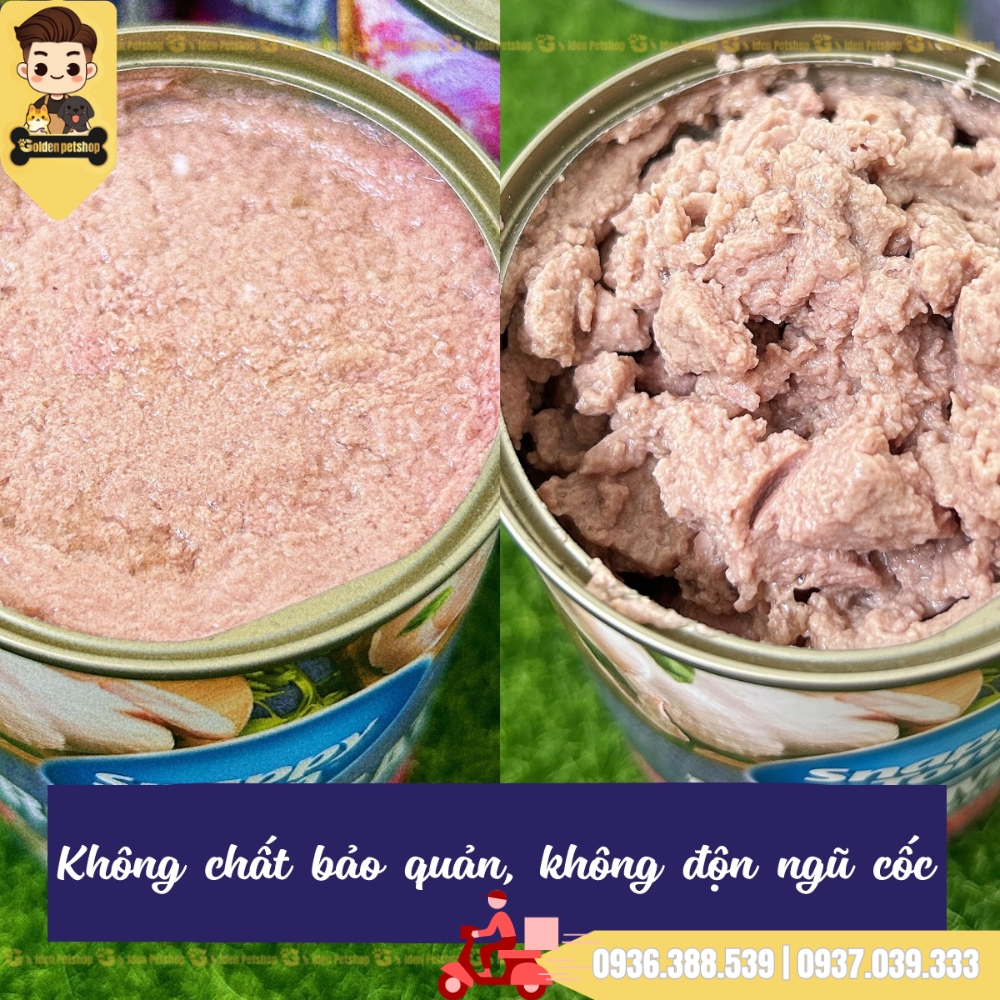 Pate dành cho mèo thịt cá/ thịt gà Snappy Tom - Lon 400g