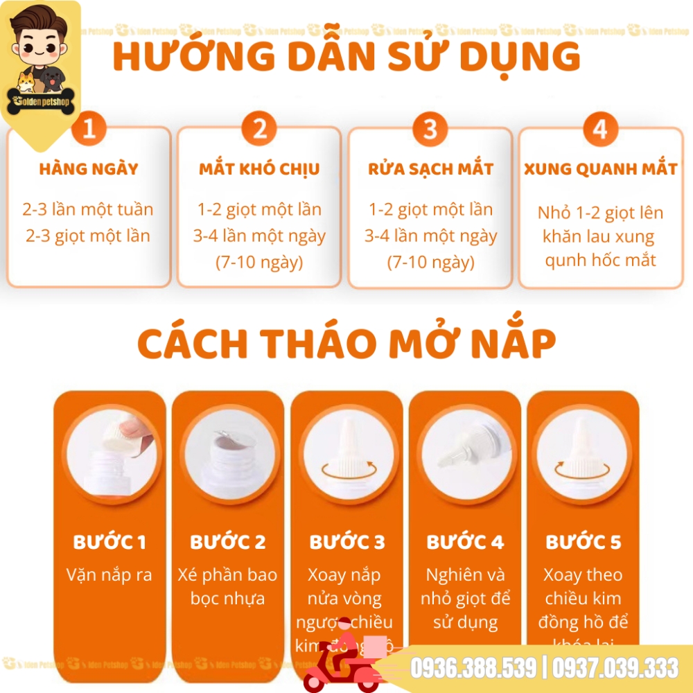 Nhỏ rửa dưỡng mắt Puainta - Chai 60ml