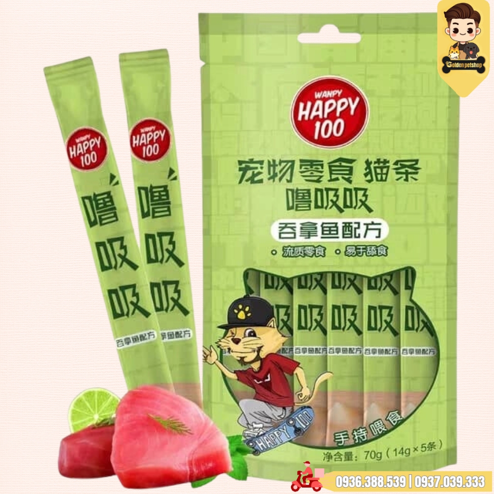 Súp thưởng Happy 100 (nội địa trung) - gói 5 thanh