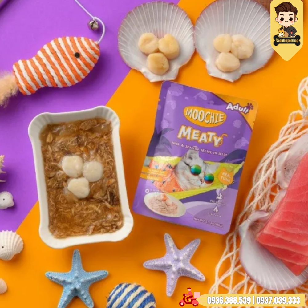Pate cho mèo Moochie - gói 70g