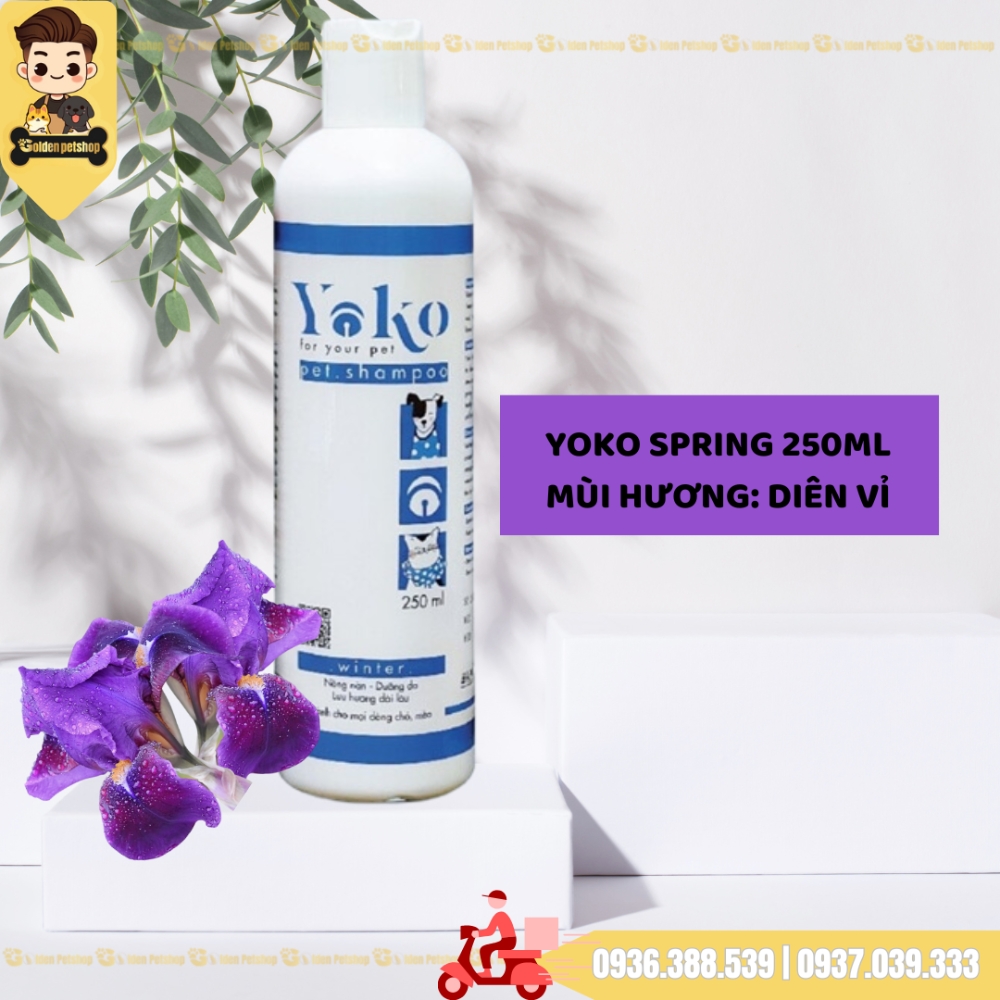 Sữa tắm thơm siêu dai cho chó mèo Yoko - Chai 250ml