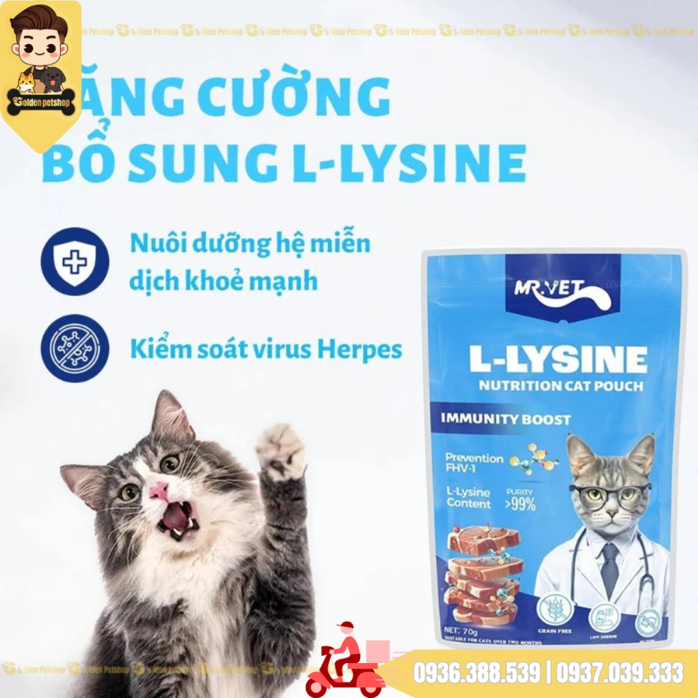 Pate cho mèo Mr Vet - gói 70g
