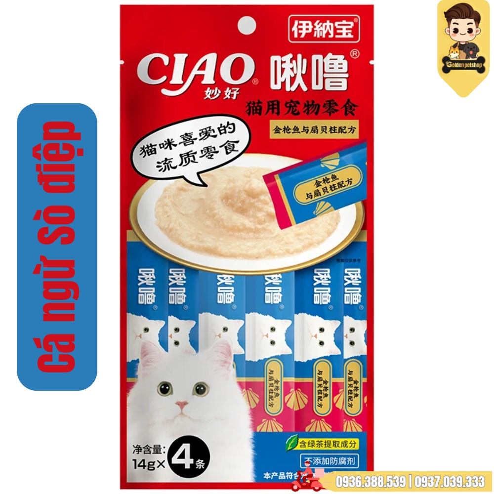 Súp thưởng cho mèo Ciao (nội địa trung) - gói 4 thanh