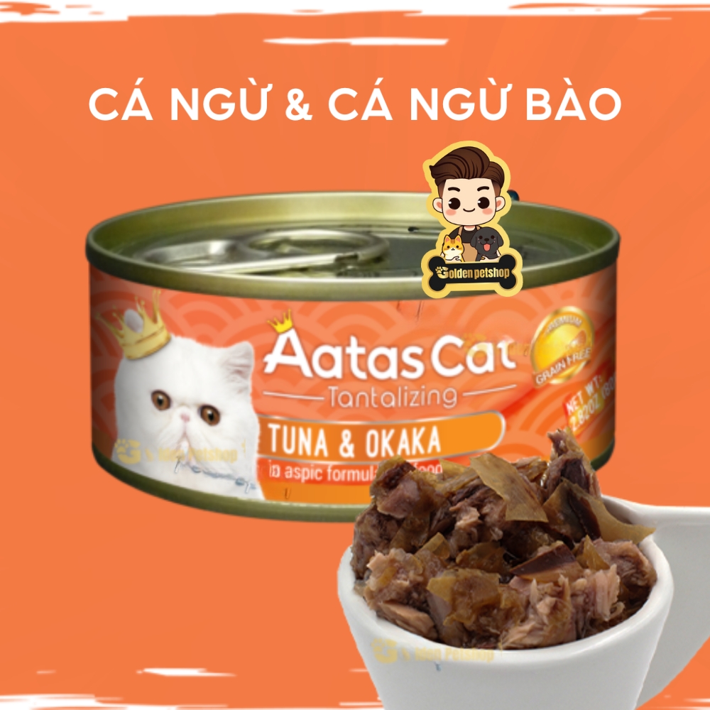 Pate cho mèo Aatas dành cho mọi lứa tuổi - lon 80g