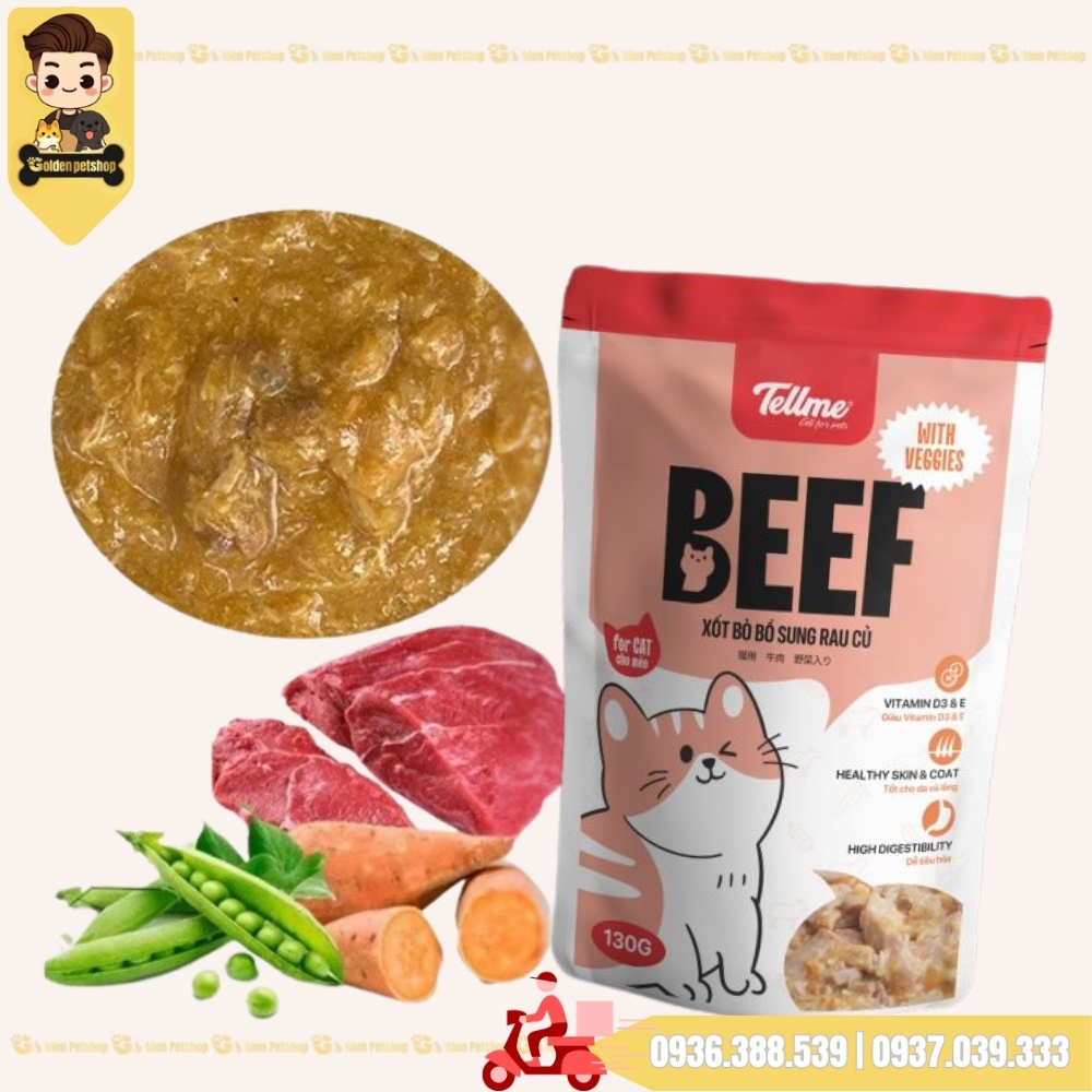 Pate cho mèo Tellme - gói 130g