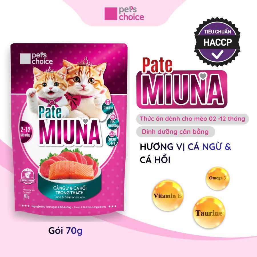 Pate mèo Miuna 70g