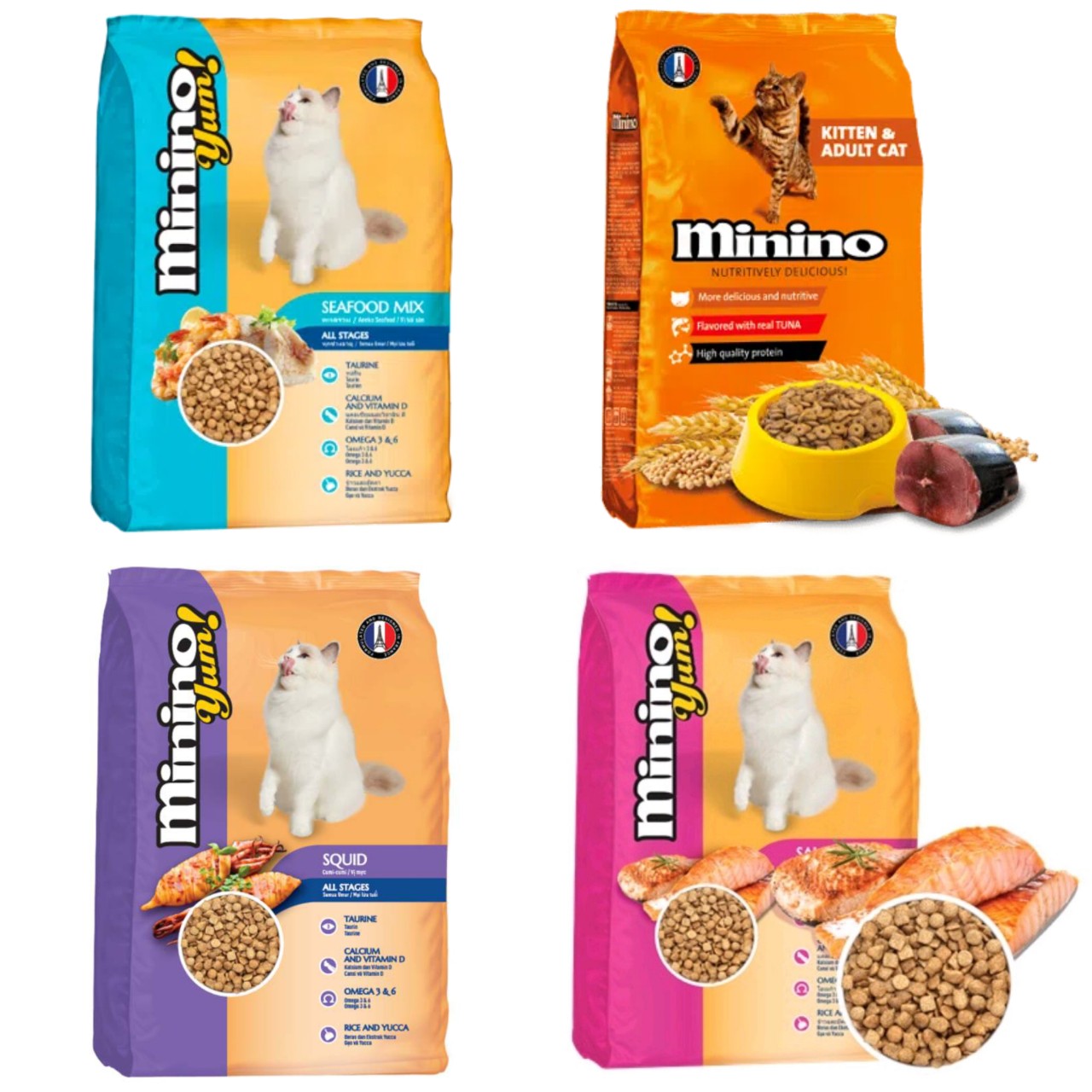 Thức ăn hạt cho mèo mọi lứa tuổi Minino