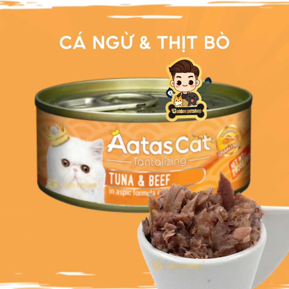 Pate cho mèo Aatas dành cho mọi lứa tuổi - lon 80g