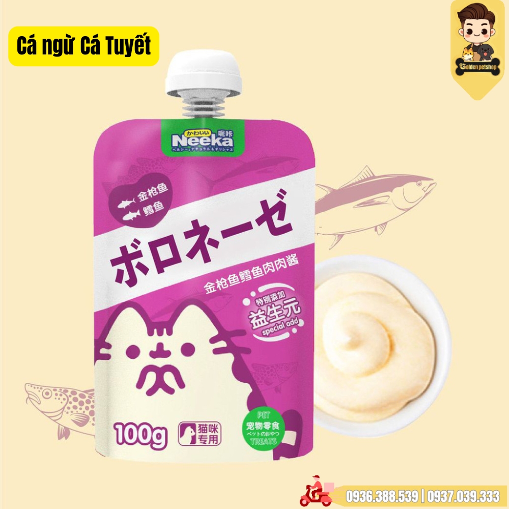 Súp thưởng nắp vặn cho chó mèo Neeka - gói 100g