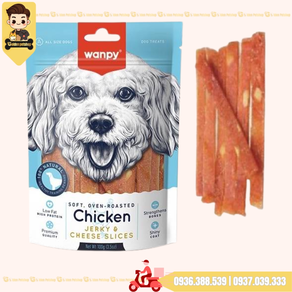 Bánh thưởng cho chó Snack Wanpy - gói 100g