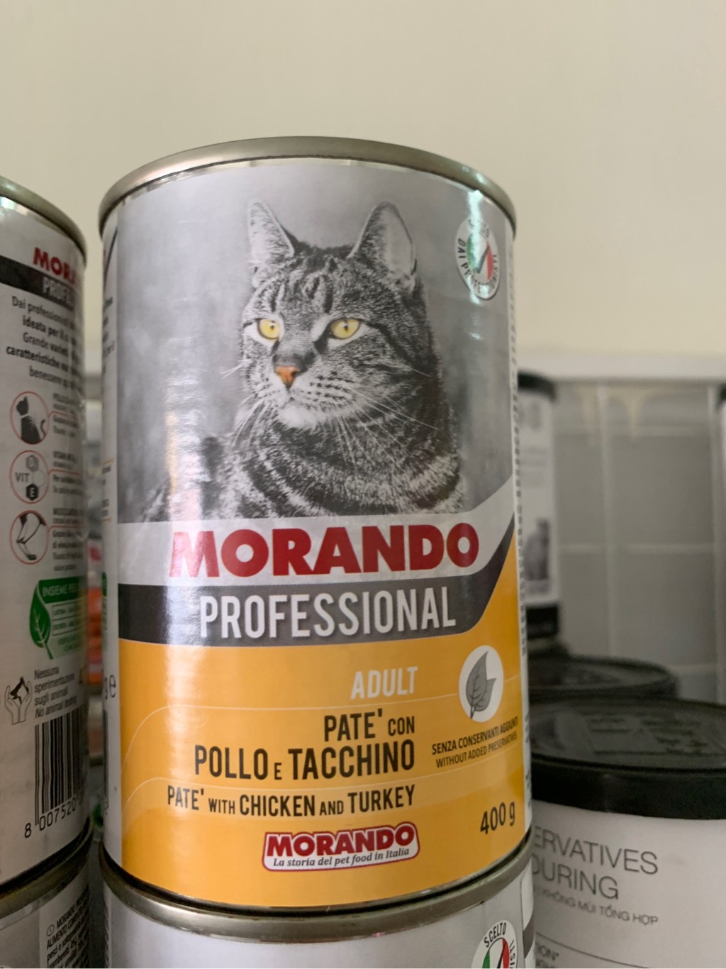 Pate cho mèo Morando - lon 400g