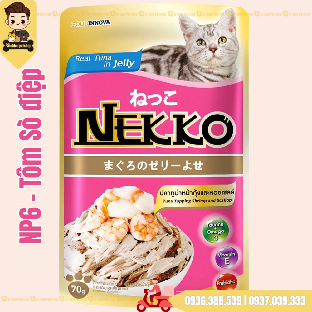 Pate cho mèo Nekko Jelly (dạng thạch) - gói 70g
