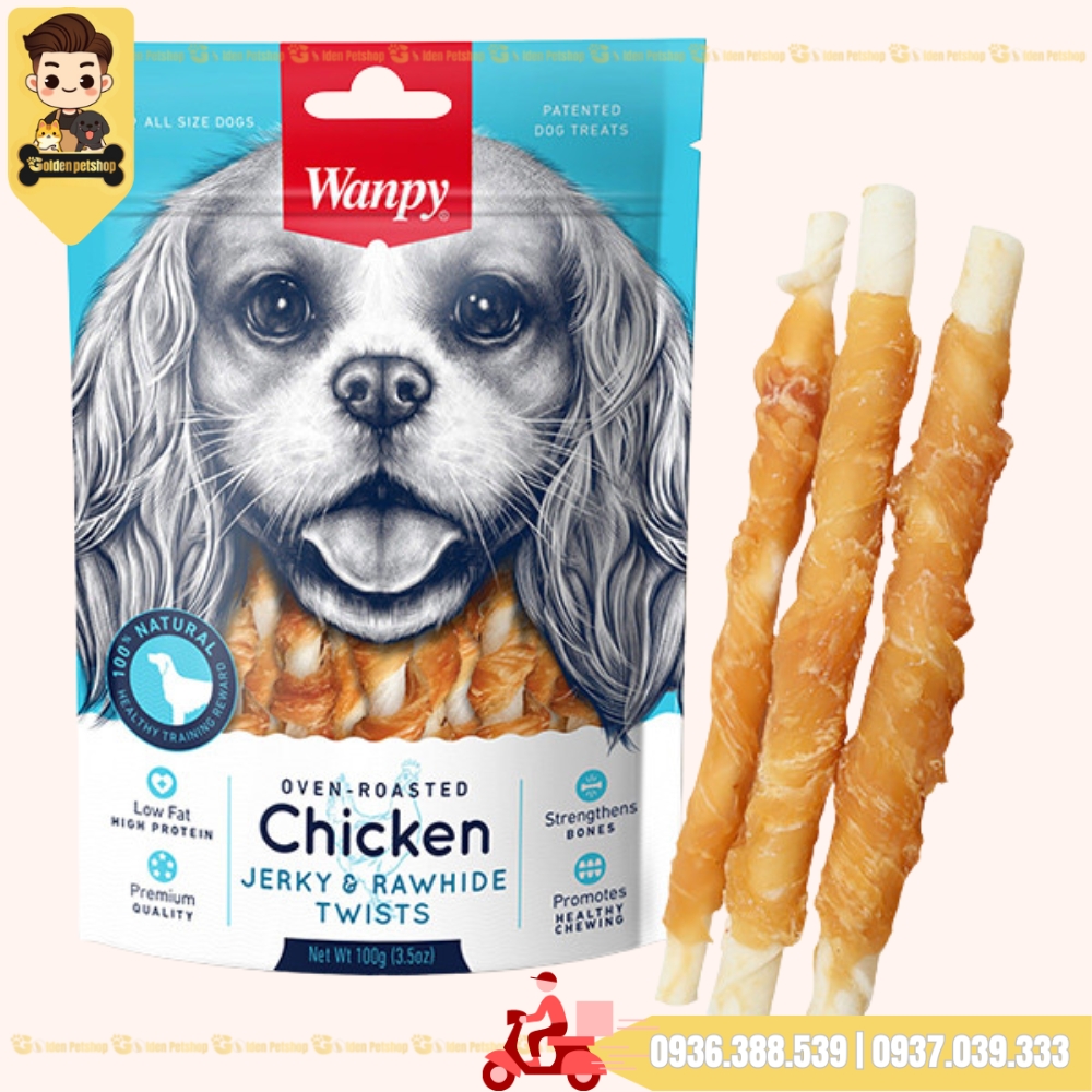 Bánh thưởng cho chó Snack Wanpy - gói 100g