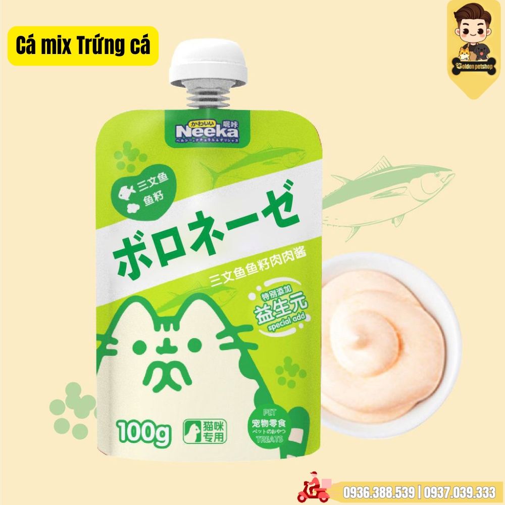 Súp thưởng nắp vặn cho chó mèo Neeka - gói 100g