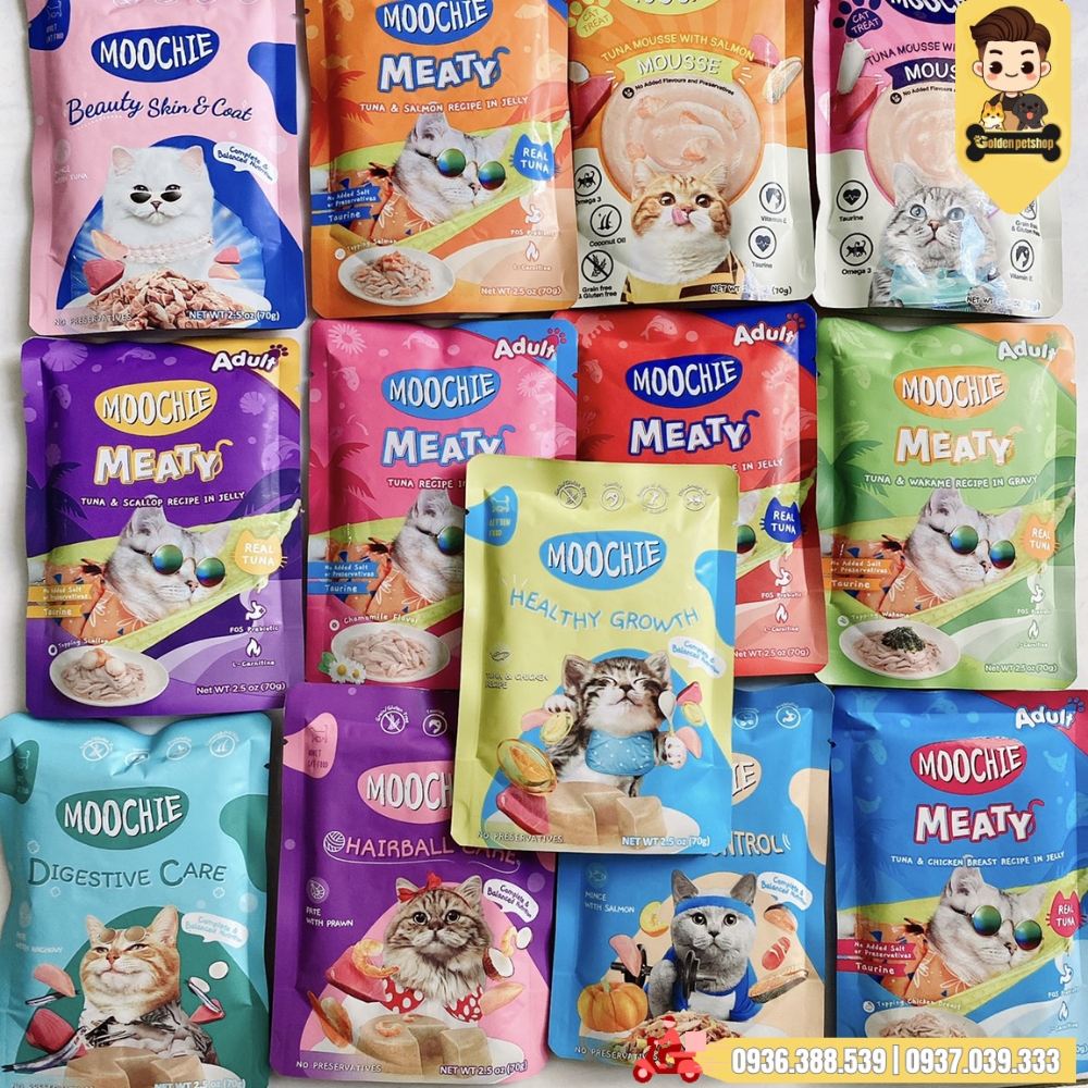 Pate cho mèo Moochie - gói 70g