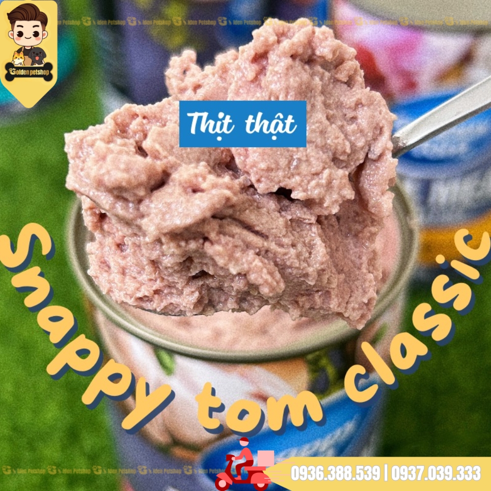Pate dành cho mèo thịt cá/ thịt gà Snappy Tom - Lon 400g