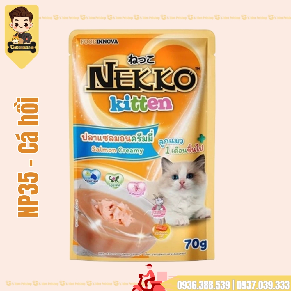 Pate cho mèo CON Nekko KITTEN Creamy (sốt kem) - gói 70g