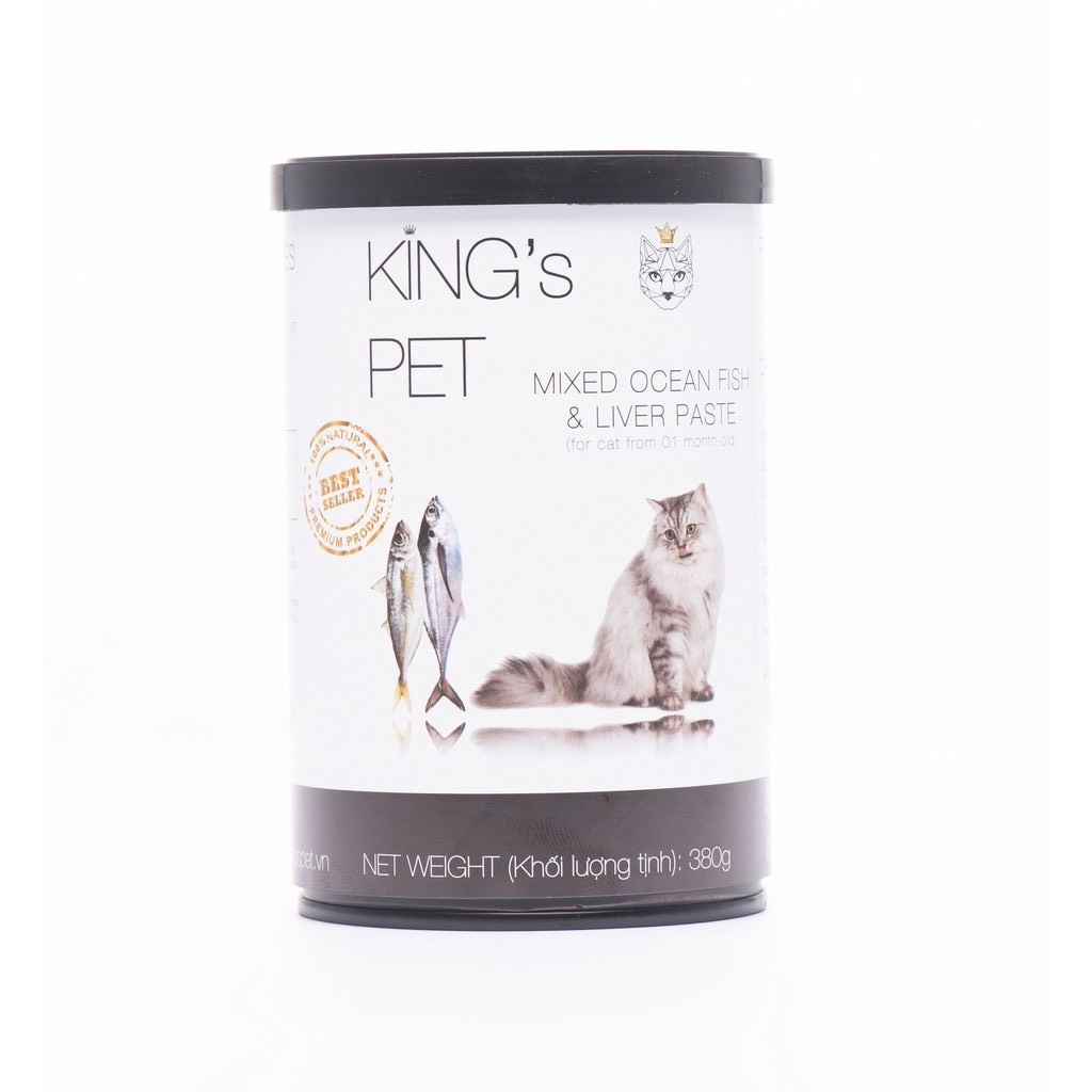 Pate cho chó mèo King's Pet - lon 380g