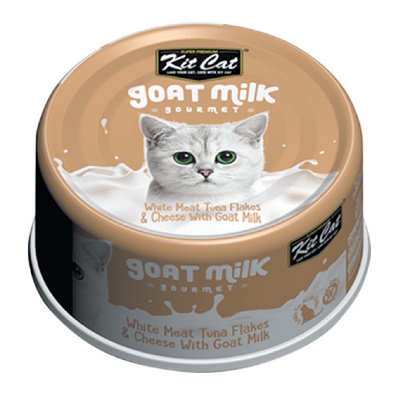Pate sữa dê kitcat cho mèo lon 70g