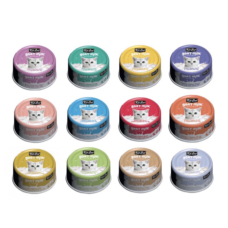 Pate sữa dê kitcat cho mèo lon 70g