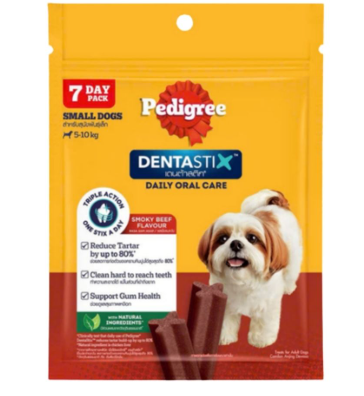 Xương Gặm Sạch Răng Pedigree Dentastix Small 7 Thanh Cho Chó Dưới 10kg