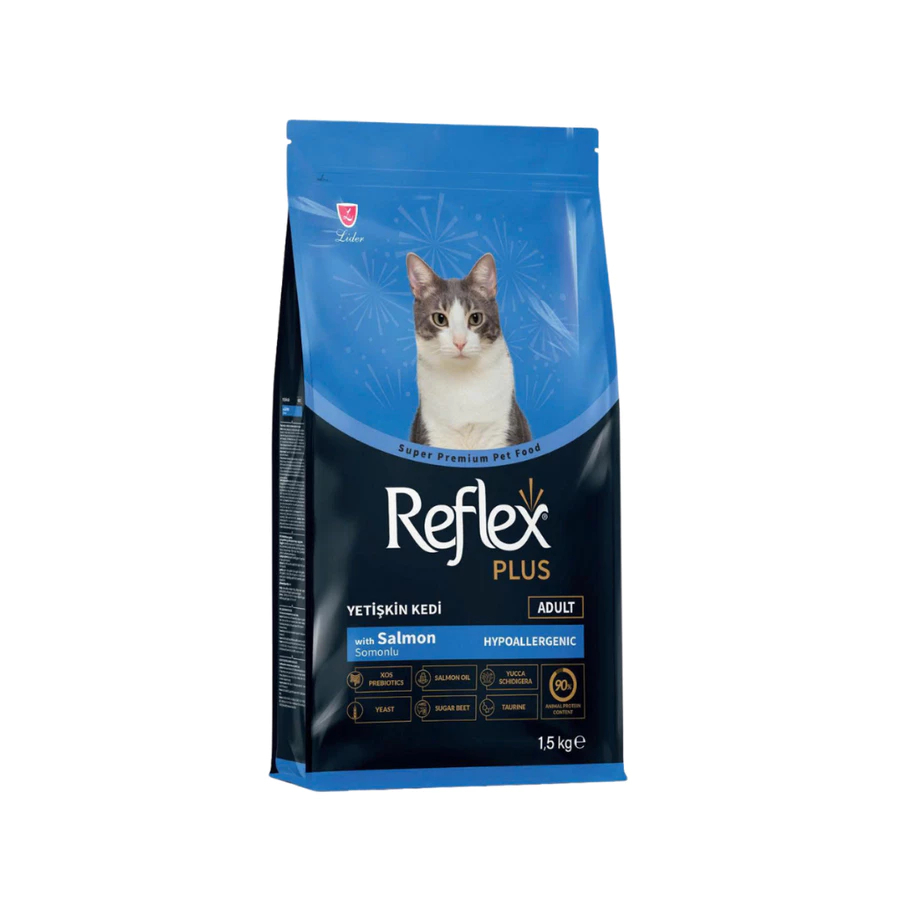 Hạt mèo Reflex Plus Adult Salmon cho mèo trưởng thành vị cá hồi 1.5kg