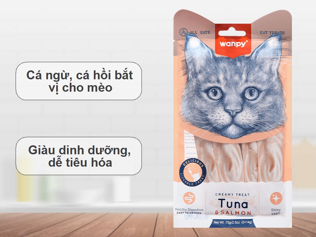 Súp thưởng kem Wanpy Creamy - gói 5 thanh